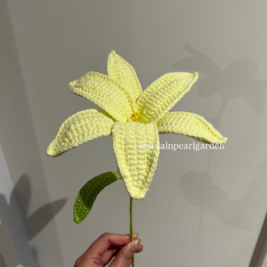 Large pastel yellow lily