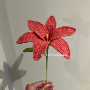 Large dark pink lily