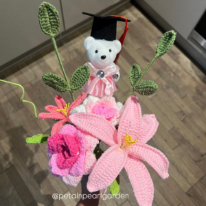 Baby pink graduation bouquet