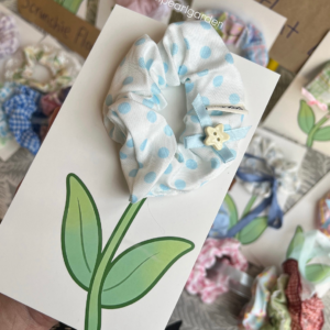 Scrunchie flower card