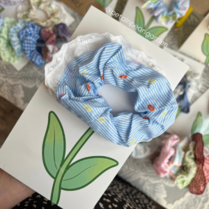 Scrunchie flower card