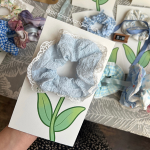 Scrunchie flower card