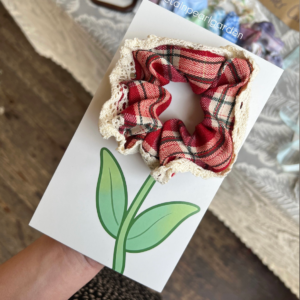 Scrunchie flower card